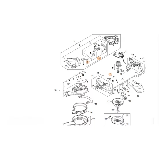 STIHL   Zestaw elementów mocujących SA02 007 1300